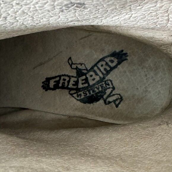 Freebird by Steve Madden Black Gold Distressed Western Ankle Boots Peak Sz 7 - Picture 3 of 9